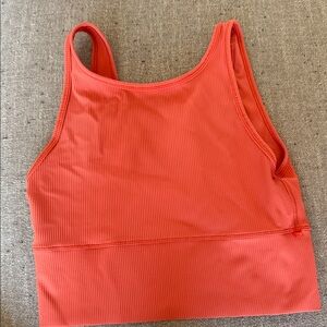 lululemon athletica Ribbed Tank Bralette - Coral
